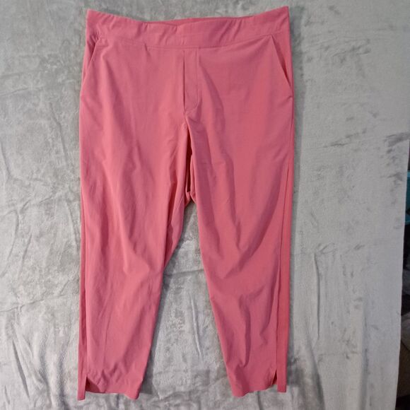 Athleta Sz 18 Trekkie Jogger Pants Pink V/305514‎ Pullon Commuter Travel Womens - Picture 1 of 9